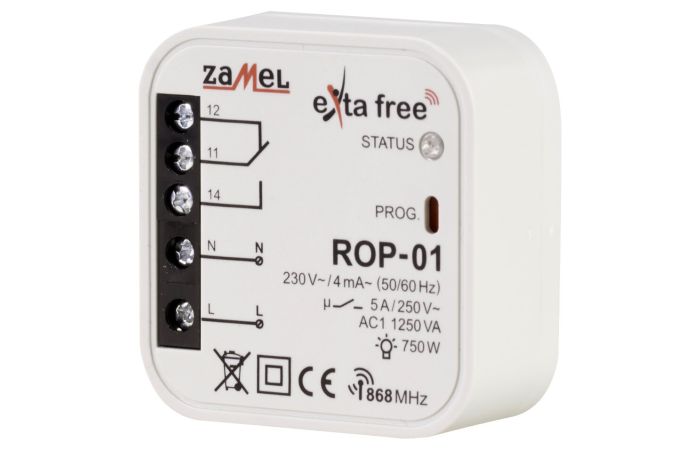 Radiowy odbiornik dopuszkowy 1-kanałowy TYP: ROP-01 | EXF10000047 Zamel