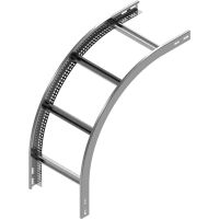 Łuk pionowy zewnętrzny drabiny LPDZC200H45N, gr.blachy 2.0mm | 449120 Baks