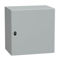 Obudowa wisząca Spacial S3D drzwi gładkie b/pł. mont 600x600x400 (WxSxG) IP66 IK10 RAL7035, Special | NSYS3D6640 Schneider Electric