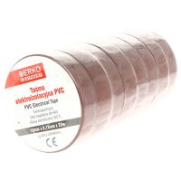 Taśma izolacyjna T PVC 19X20, brązowa | TPVC_19-20-BRAZ/1 Erko