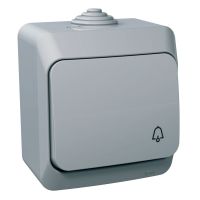 Przycisk "dzwonek" jasno-szary, Cedar Plus | WDE000612 Schneider Electric