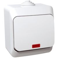 Łącznik 1P z podświetleniem biały, Cedar Plus | WDE000514 Schneider Electric