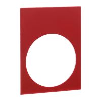 Etykieta wymiary 30x40mm 1 strona czarna, 1 strona czerwona Harmony XAC | ZB2BY2101 Schneider Electric