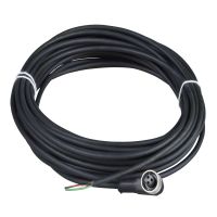 Złącze żeńskie 1/2 cala proste 3-pinowe Kabel 5m PUR | XZCP1965L5 Telemecanique Sensors
