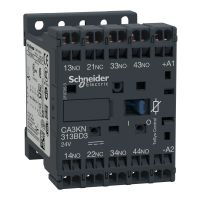 Stycznik pomocniczy 3NO 1NC cewka sterująca 24VDC, TeSys | CA3KN313BD3 Schneider Electric