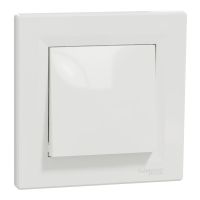 Łącznik schodowy biały z ramką 10AX 250V, Asfora | EPH0400121 Schneider Electric