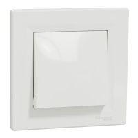 Łącznik krzyżowy z ramką 10AX250V zaciski bezgwintowe biały, Asfora | EPH0500121 Schneider Electric