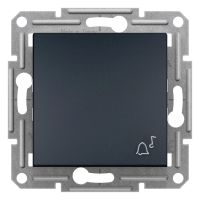 Przycisk dzwonek bez ramki antracyt, Asfora | EPH0800171 Schneider Electric