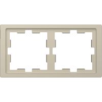 Ramka Merten D-Life 2-krotna, piasek sahary | MTN4020-6533 Schneider Electric