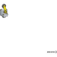 Łącznik krańcowy OsiSense XC głowica ZCKD tworzywo sztuczne dźwignia z rolką | ZCKD15TG Telemecanique Sensors