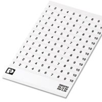 Oznacznik do zacisków SK 5,08/3,8:FORTL.ZAHLEN 1-10 | 0804293:0001 Phoenix Contact