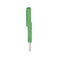 Adapter testowy do wtyków pomiarowych 4mm i złączek szynowych z podziałką od 8,2mm, zielony | 3032758 Phoenix Contact
