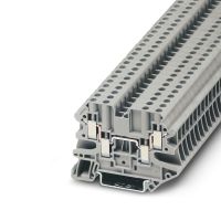 Złączka szynowa przepustowa 4-przewodowa 0,14-6mm2 UT 4-QUATTRO, szara | 3044571 Phoenix Contact