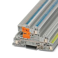 Złącze instalacyjne do przewodów ochronnych, zielono-żółte UTI 2,5-PE/L/NT | 3076028 Phoenix Contact