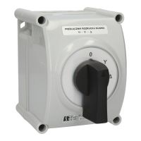 Łącznik krzywkowy 40A, przełącznik rozruchowy trójfazowy (0,Y,A), w obudowie OB3 | ŁK40-4.831\OB3 Spamel