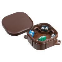 Puszka n/t hermetyczna PH 92x92 klik - 5 zacisków 4 mm2, IP 54, brązowy | A.0020BR Pawbol