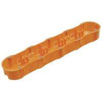 Puszka p/t PK60 5x68x46mm pięciokrotna z wkrętami, IP30, pomarańczowa | A.0048WP Pawbol