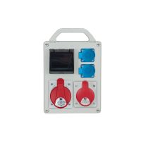 Rozdzielnica R-BOX 240R 4S, 1x32A/5p, 1x16A/5p, 2x250V, puste okno | B.1701R Pawbol