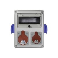 Rozdzielnica n/t R-BOX 246x252,5x153,7mm, 240 8S 1x16/5 1x32/5 2x230V z pustym oknem, IP44, biała | B.1810 Pawbol