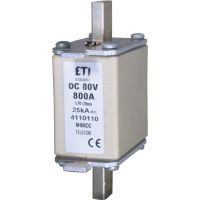Wkładka bezpiecznikowa (topikowa) NH00 630A 80V DC | 004110109 Eti
