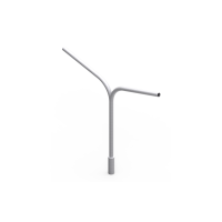 Wysięgnik lampowy dwuramienny na słup oświetleniowy 48,3 90st | 40100202 Elko-Bis