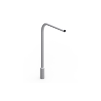 Wysięgnik lampowy jednoramienny na słup oświetleniowy 48,3 100st | 40101102 Elko-Bis