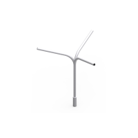 Wysięgnik lampowy dwuramienny na słup oświetleniowy Fi-60 90st | 40110202 Elko-Bis