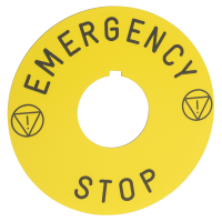 Etykieta Legenda EMERGENCY STOP | 9001KN9330 Schneider Electric