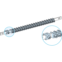 Szyna uziemiająca 12x13x450mm z 40 zaciskami, PrismaSet | LVS04200 Schneider Electric