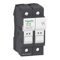 Rozłącznik bezpiecznikowy DF 2P 32A wymiary bezpiecznika 10x38mm, TeSys K, D | DF102 Schneider Electric