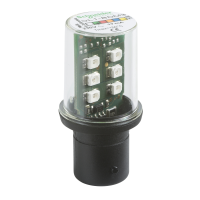 Dioda LED zielona, BA 15d, 230V AC Harmony XVB | DL1BDM3 Schneider Electric