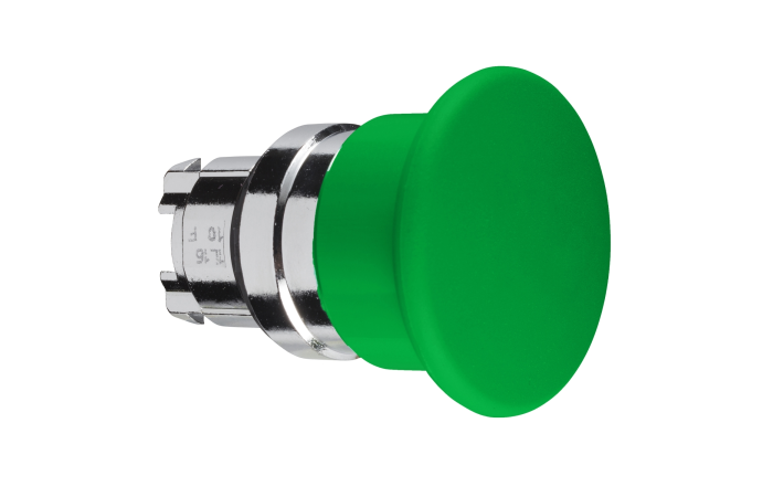 Napęd przycisku grzybkowego zielony Fi-40mm z samopowrotem, Harmony XB4 | ZB4BC3 Schneider Electric