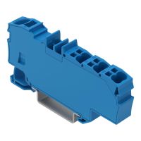 Złączka rozgałęźna z otworem montażowym 1 x 6 mm2 / 6 x 1,5 mm2, niebieski | 2006-8034 Wago