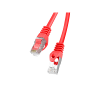 Patchcord kat.6 FTP 0.5m czerwony FLUKE PASSED LANBERG | PCF6-10CC-0050-R Lanberg