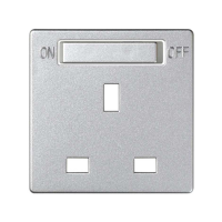 Pokrywa do gniazda standard brytyjski z wyłącznikiem, aluminium 8200046-093 Simon 82 | 8200046-093 Kontakt Simon