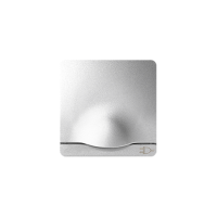 Pokrywa gniazda pojedynczego Schuko z klapką z przesłonami, aluminium 82090-93 Simon 82 | 82090-93 Kontakt Simon