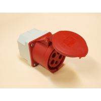 Gniazdo tablicowe proste z puszką 16A 3P+Z+N 400V 50/60Hz 4h IP44 | 315-6P PCE