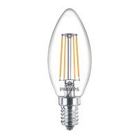 Lampa LED  classic 40W 470lm B35 E14 WW 2700K CL ND RFSRT4 świeczka przeźroczysta | 929001889755 Philips