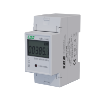 Wskaźnik zużycia energii elektrycznej 1-fazowy, 230 VAC, 60 A, 2 moduły | NEL-01-60 F&F