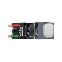 Przycisk płaski biały samopowrotny LED 12-24V kwadratowy Harmony XB6 | XB6CW1B5B Schneider Electric