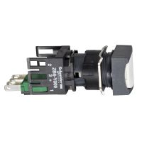 Przycisk biały kryty Fi-16mm z samopowrotem 1NO Harmony XB6 | XB6CA11B Schneider Electric