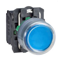 Przycisk o samoczynnym powrocie okapturz. NO NIEB. | XB5AP61 Schneider Electric