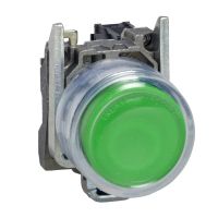 Przycisk okapturzony czarny samopowrotny bez oznaczenia metalowy Harmony XB4 - ATEX D | XB4BP31EX Schneider Electric