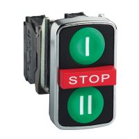 Przycisk potrójny - I II + STOP | XB4BA731327 Schneider Electric