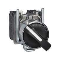 Przełącznik piórkowy czarny Fi-22mm 2-pozycyjny 90st., stabilny, 1 NO/1 NC, ATEX | XB4BD25EX Schneider Electric