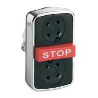 Przycisk potrójny brak samopowrotny bez podświetlenia metalowy bez oznaczenia Harmony XB4 | ZB4BA791 Schneider Electric