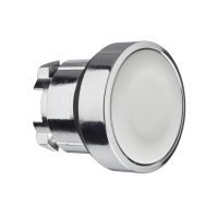 Główka przycisku płaskiego metalowego, szara bez oznaczenia Harmony XB4 | ZB4BA8 Schneider Electric