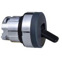 Główka przełącznika dżwigniowego 2 pozycyjnego czarny metalowy Harmony XB4 | ZB4BD28 Schneider Electric