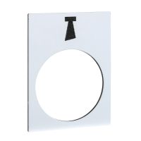 Etykieta do kasety sterowniczej - klakson wymiary 30x40mm biała | ZB2BY4932 Schneider Electric