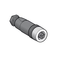 Konektor OsiSense XU prosty żeńskie, 1/2 20UNF, 3 piny, dławik kablowy Pg7 | XZCC20FDM30B Telemecanique Sensors